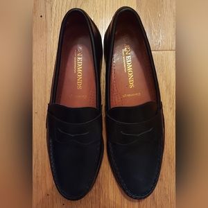 ALLEN EDMONDS 50021 CAVANAUGH MEN'S BLACK LEATHER PENNY LOAFERS SIZE 11 B USA